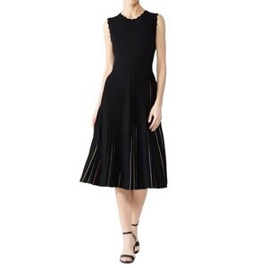 Kate Spade Rainbow Pleated Midi Dress